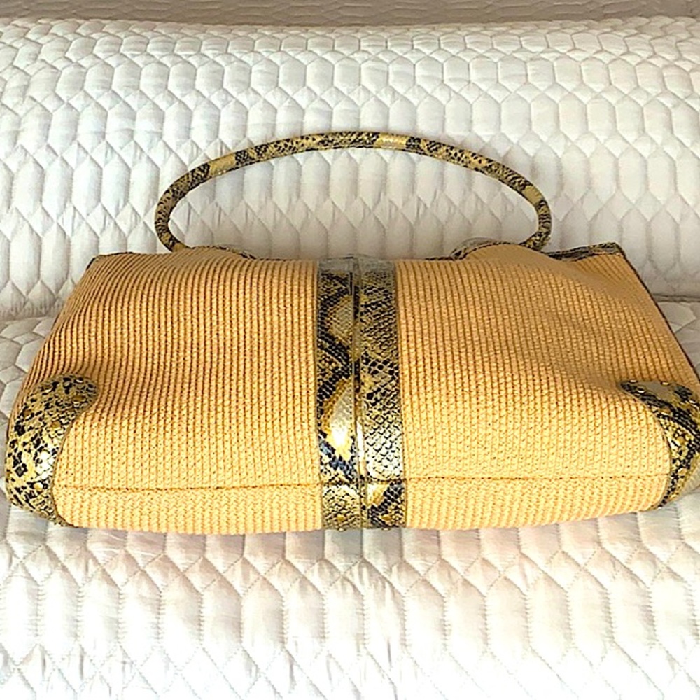 New rafia and leather bag - Picture 2 of 6